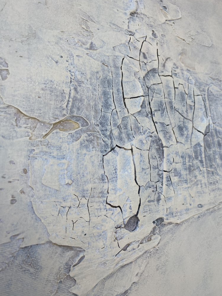 Distressed Grey Abstract by Gabriela Aleksandra Szuba