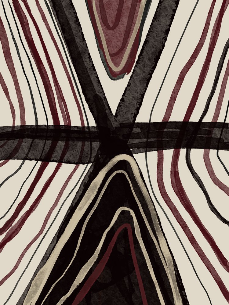 Intersecting Organic Forms by Gemma Bardot