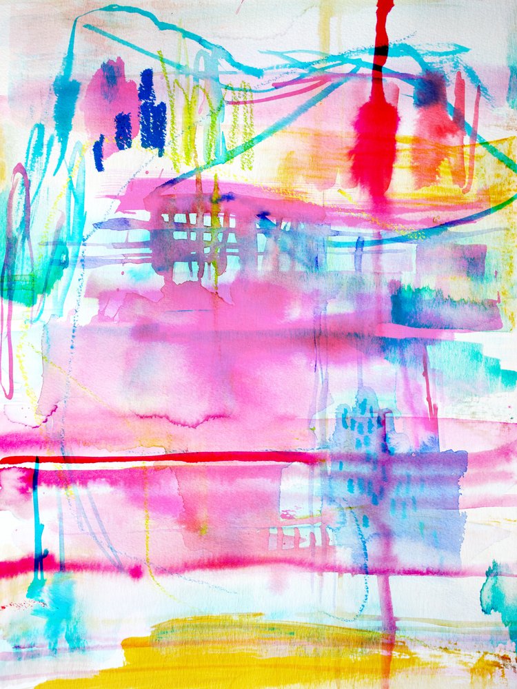 Vibrant Abstract Flow by Gemma Bardot