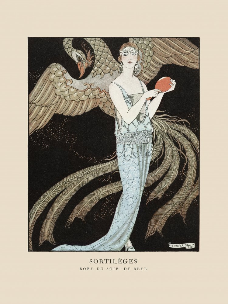 Evening Dress, De Beer (1922) by George Barbier