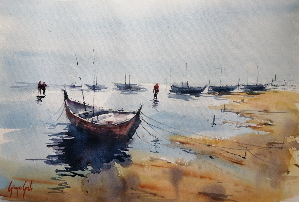 Calm Harbor Morning by Giorgio Gosti