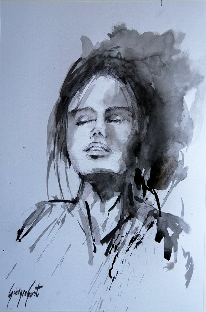 Serene Woman Portrait by Giorgio Gosti