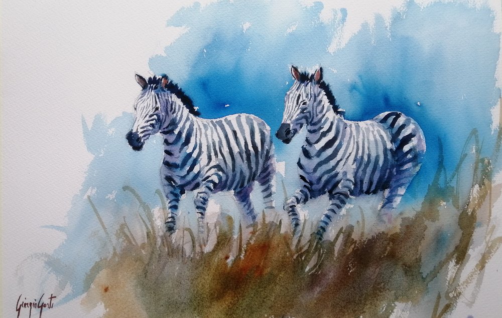 Zebras 4 by Giorgio Gosti