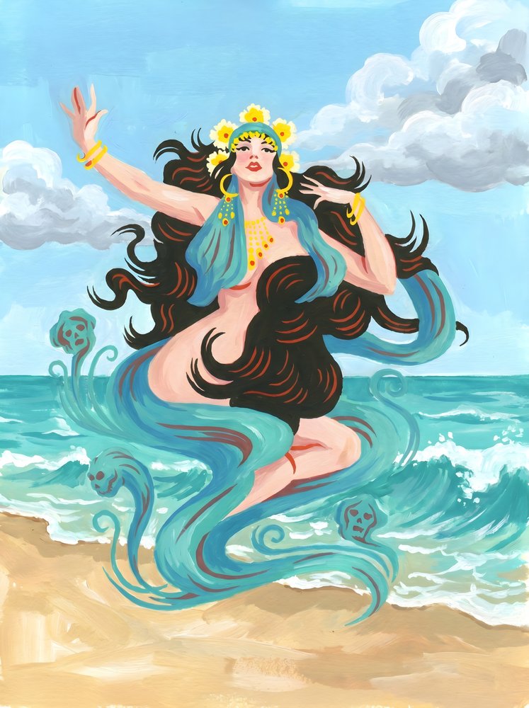 Goddess of the Waves by HUGO