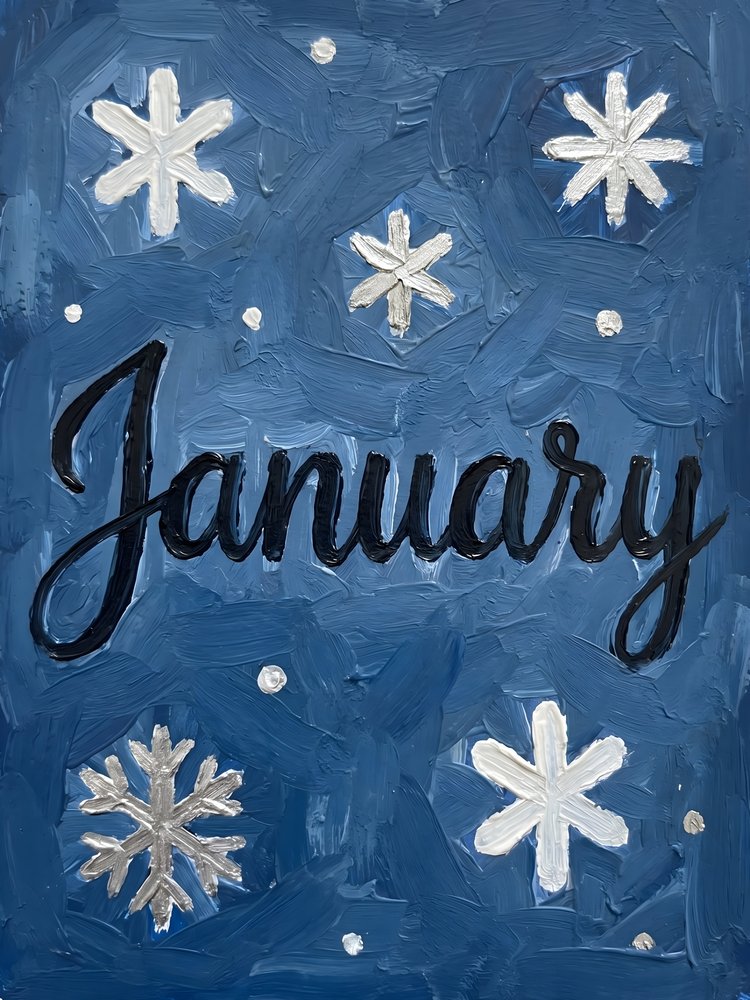 January Winter Snowflakes by HUGO