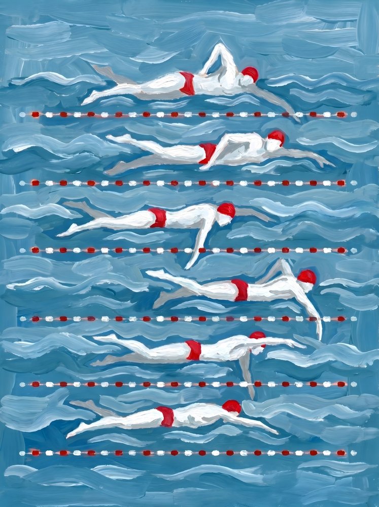 Swimmers In Motion by HUGO