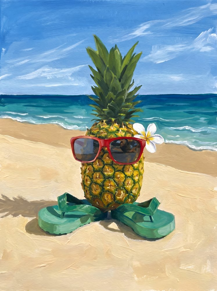 Tropical Pineapple Beach Day by HUGO