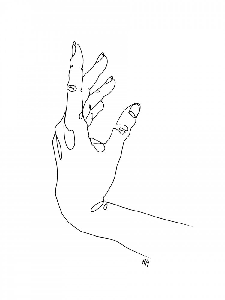 Elegant Hand Gesture by Hanna Lee Tidd
