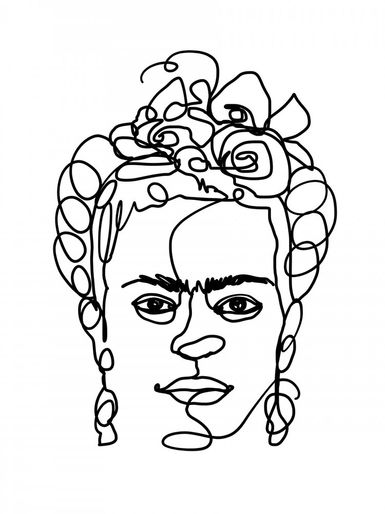 Strong Woman Line Art by Hanna Lee Tidd