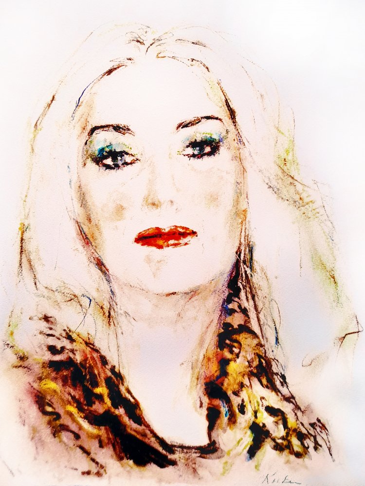 Glamorous Blonde Portrait by Hein Kocken