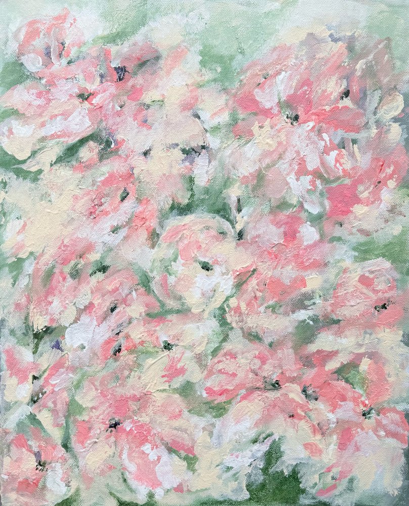 Soft Pink Blooms by Helena Ryhle