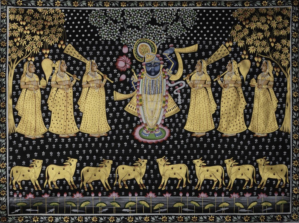 Divine Krishna and Gopis by IMAGINEERS STUDIO
