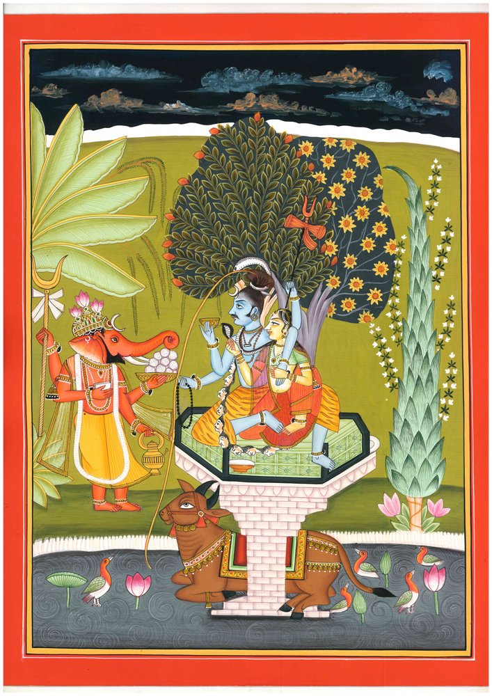 Lord Shiva Parvati Ganesha by IMAGINEERS STUDIO