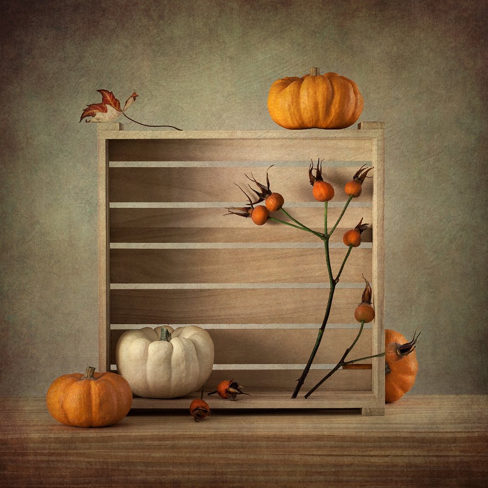 Autumn Harvest Still Life by Inna Karpova