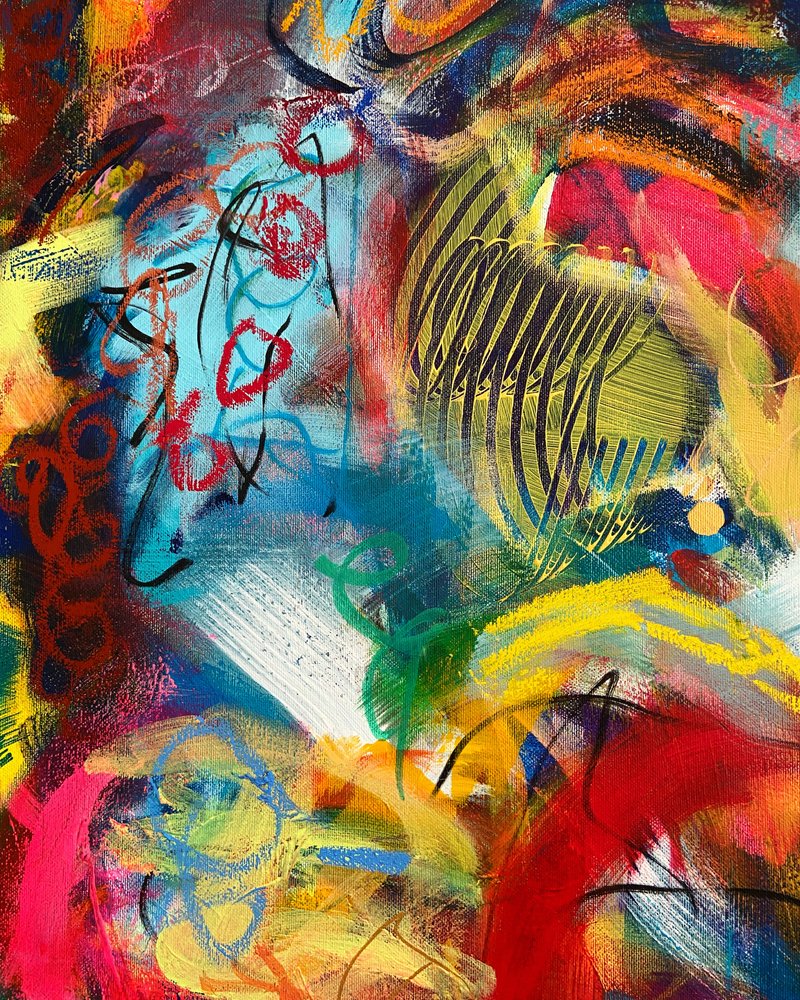 Vibrant Abstract Expression by Irene Chua