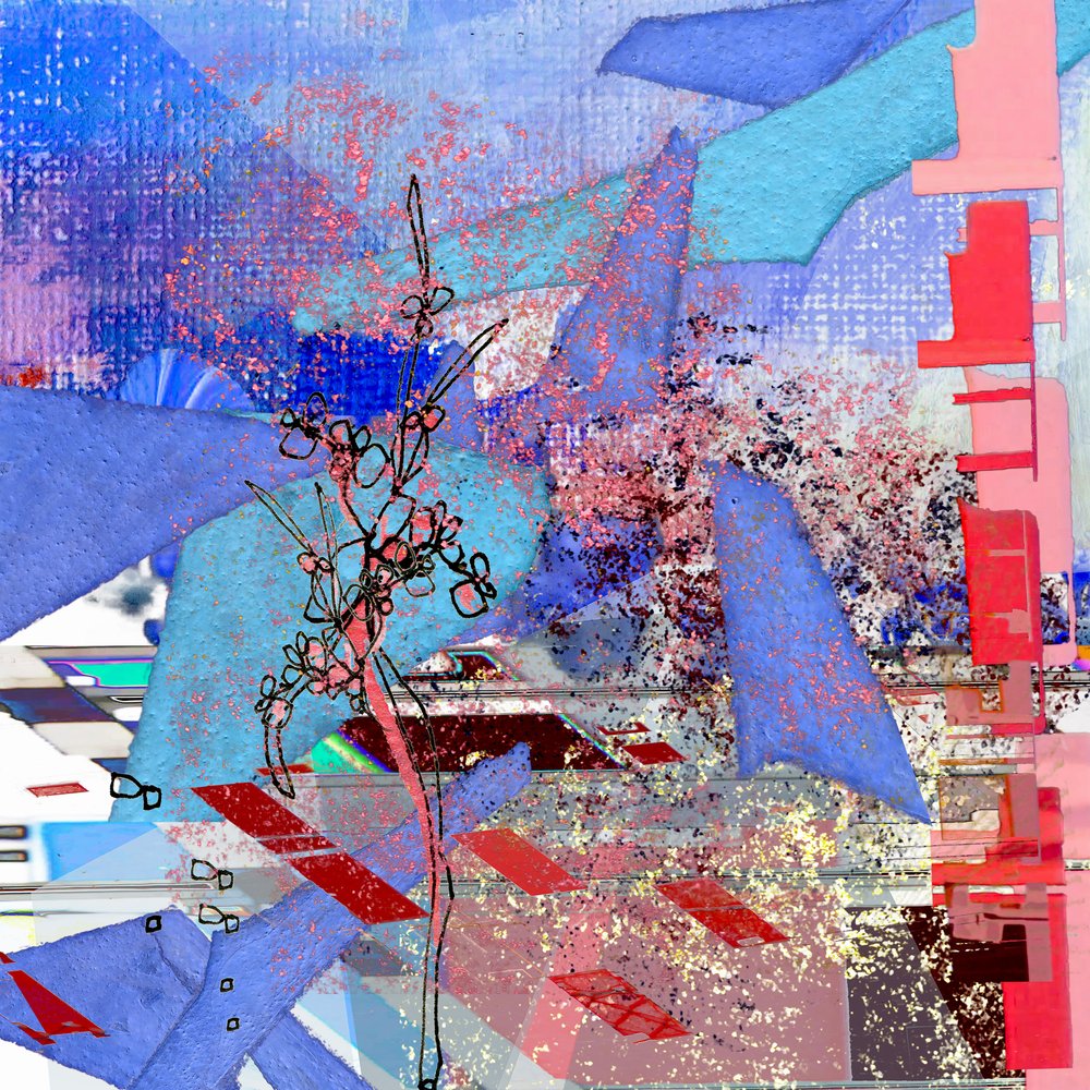 Abstract Floral Bloom by Jenja Braun