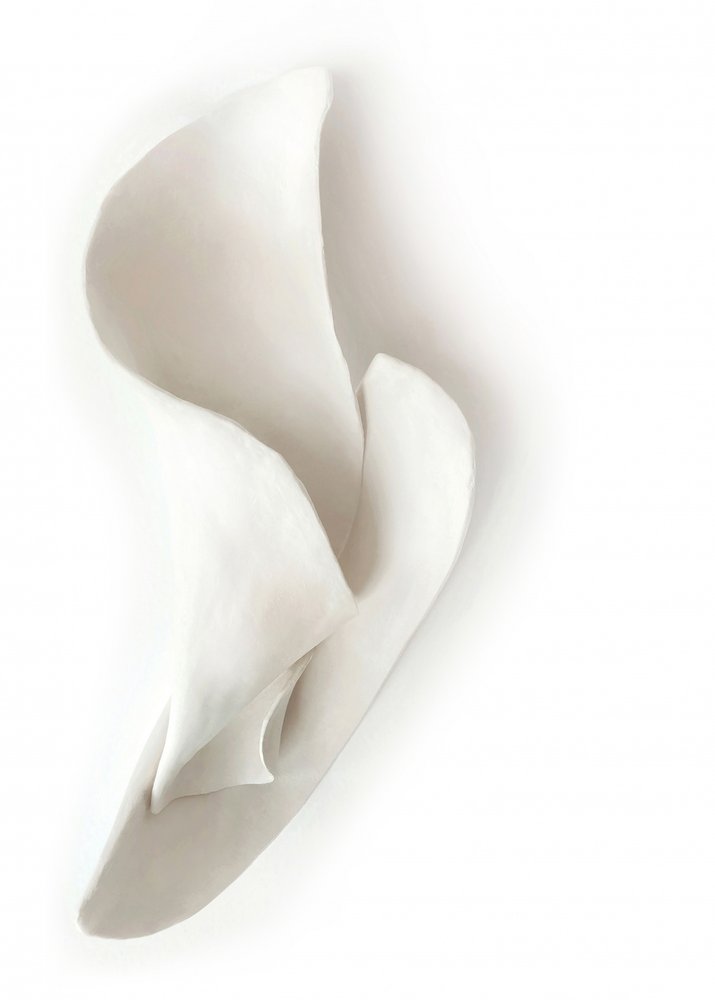 Elegant Floral Sculpture by Jenja Braun