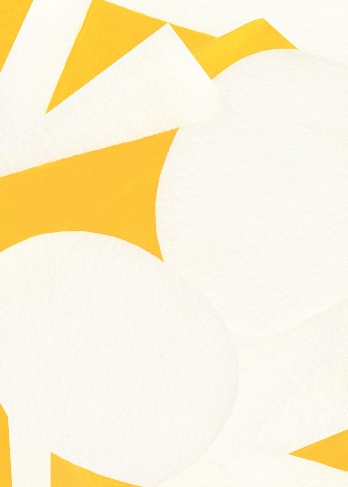 Golden Abstract Forms by Jenja Braun