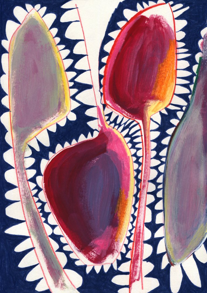 Vibrant Abstract Forms by Jenja Braun