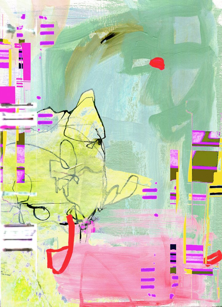 Vibrant Abstract Layers by Jenja Braun