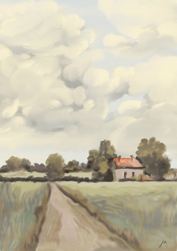 Peaceful Country House by Jenna Alheit