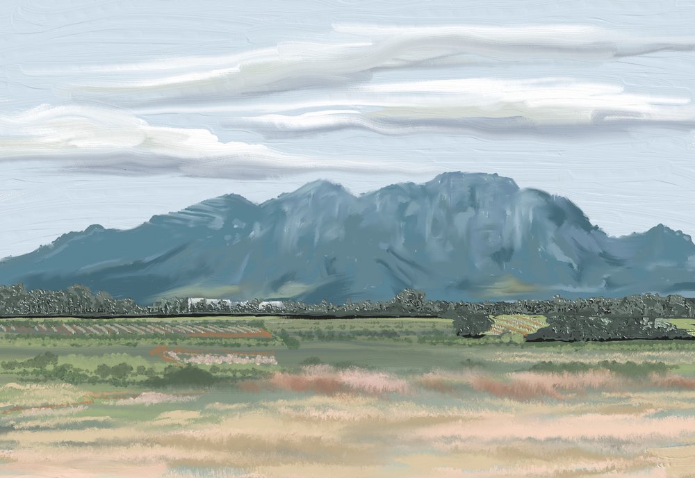 Peaceful Mountain Fields by Jenna Alheit