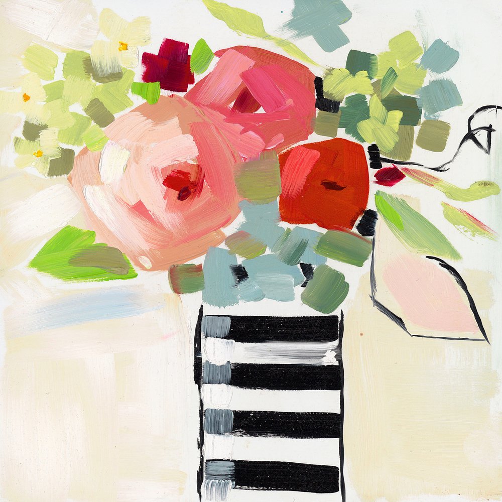 Black and White Vase by Jenny Westenhofer