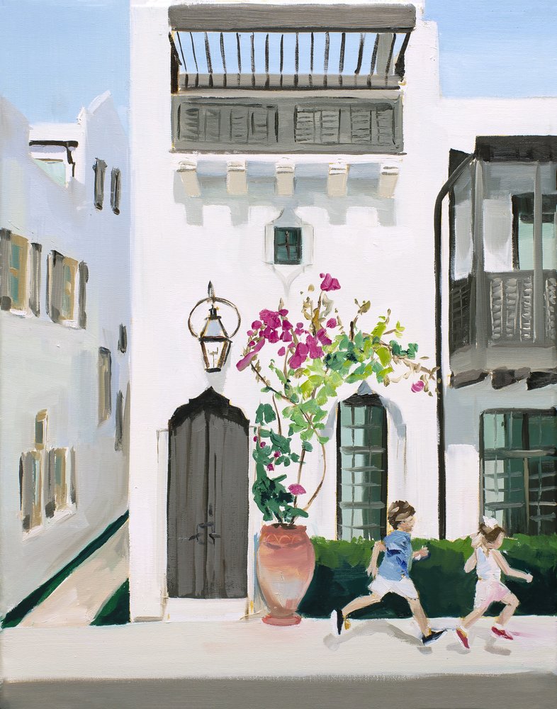 Children Running by Jenny Westenhofer