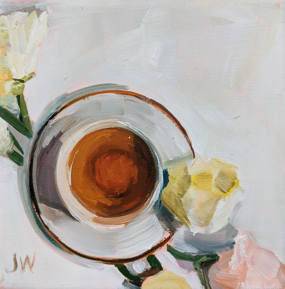 Flowers and Tea by Jenny Westenhofer
