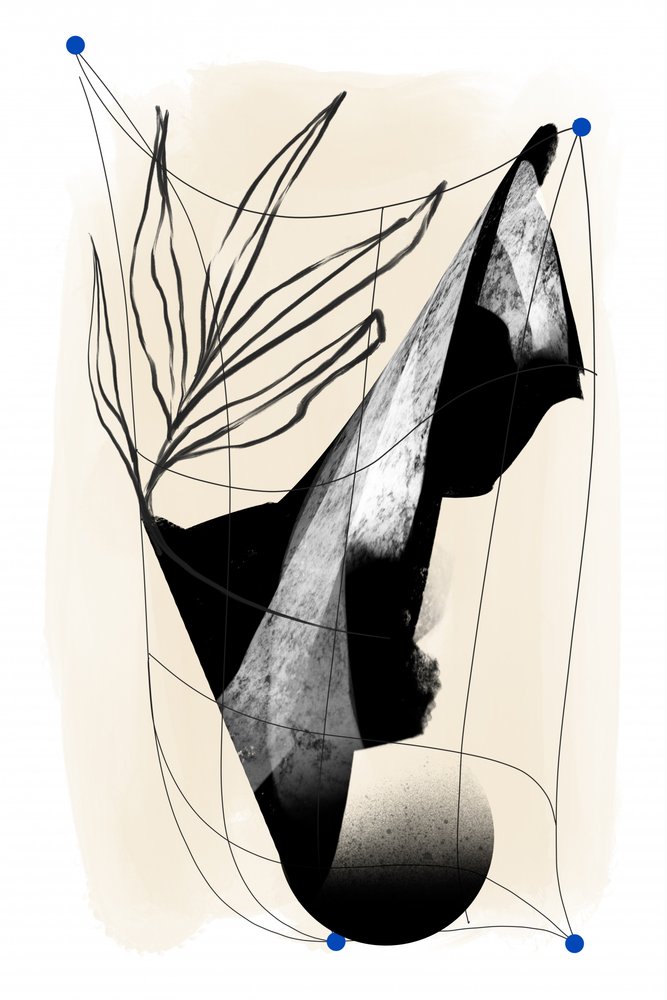 Elegant Abstract Botanical by Jilli Darling
