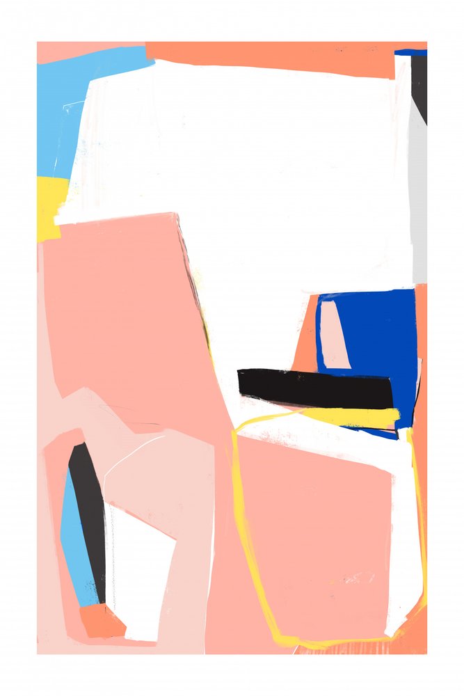 Modern Geometric Abstract by Jilli Darling