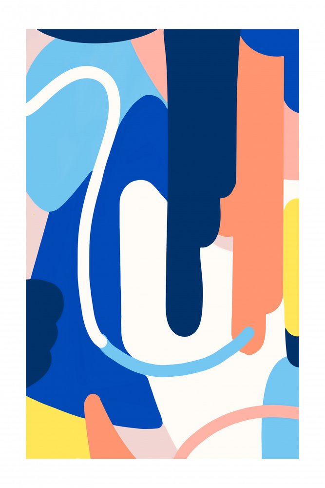 Vibrant Abstract Curves by Jilli Darling