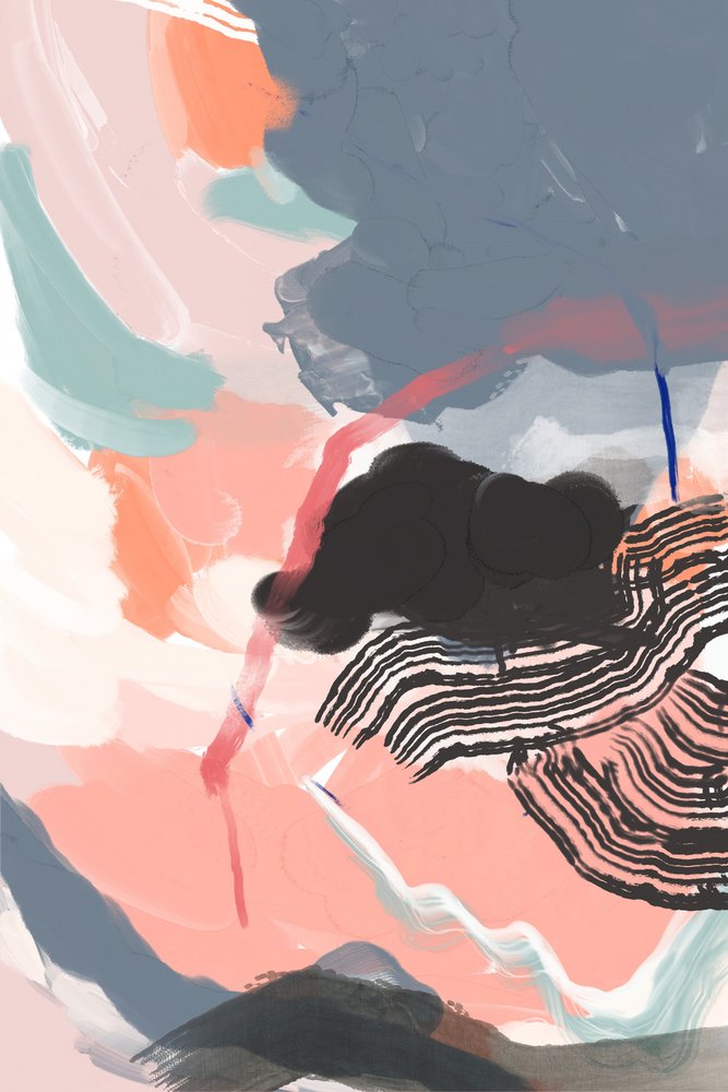 Vibrant Abstract Strokes by Jilli Darling