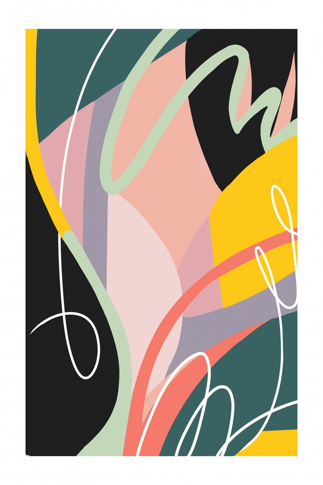 Vibrant Organic Abstract by Jilli Darling