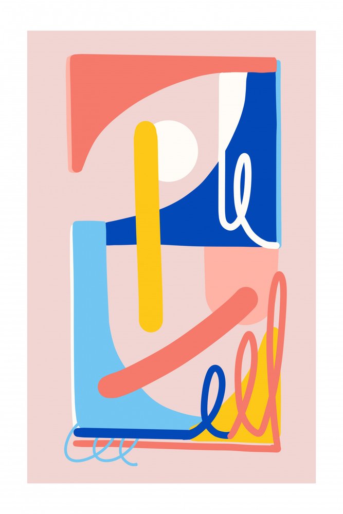 Vibrant Shapes and Lines by Jilli Darling