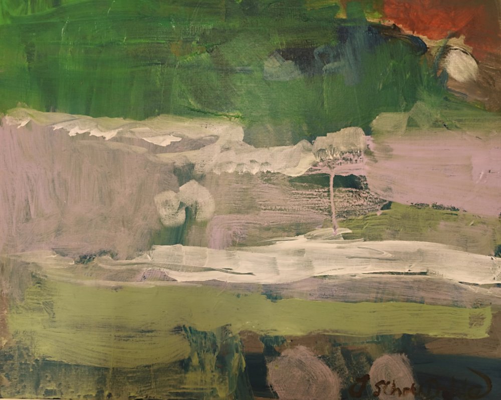 Misty Green River by Joackim Schou Dahle