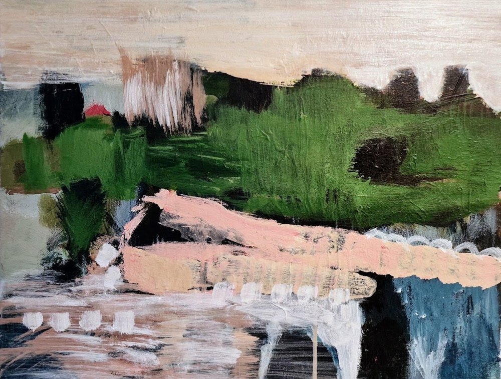 Serene Abstract Landscape by Joackim Schou Dahle