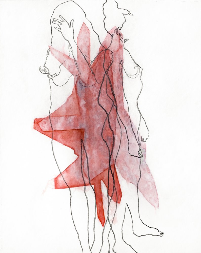 Fluid Forms in Red by Joshua Hoskins