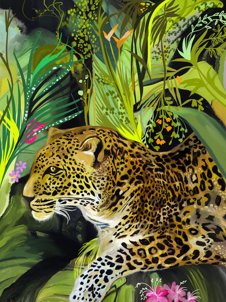 Wild Jungle Leopard by Josie George