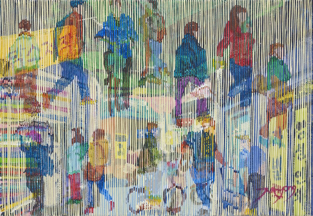 Abstract City Crowd by Jukyong Park