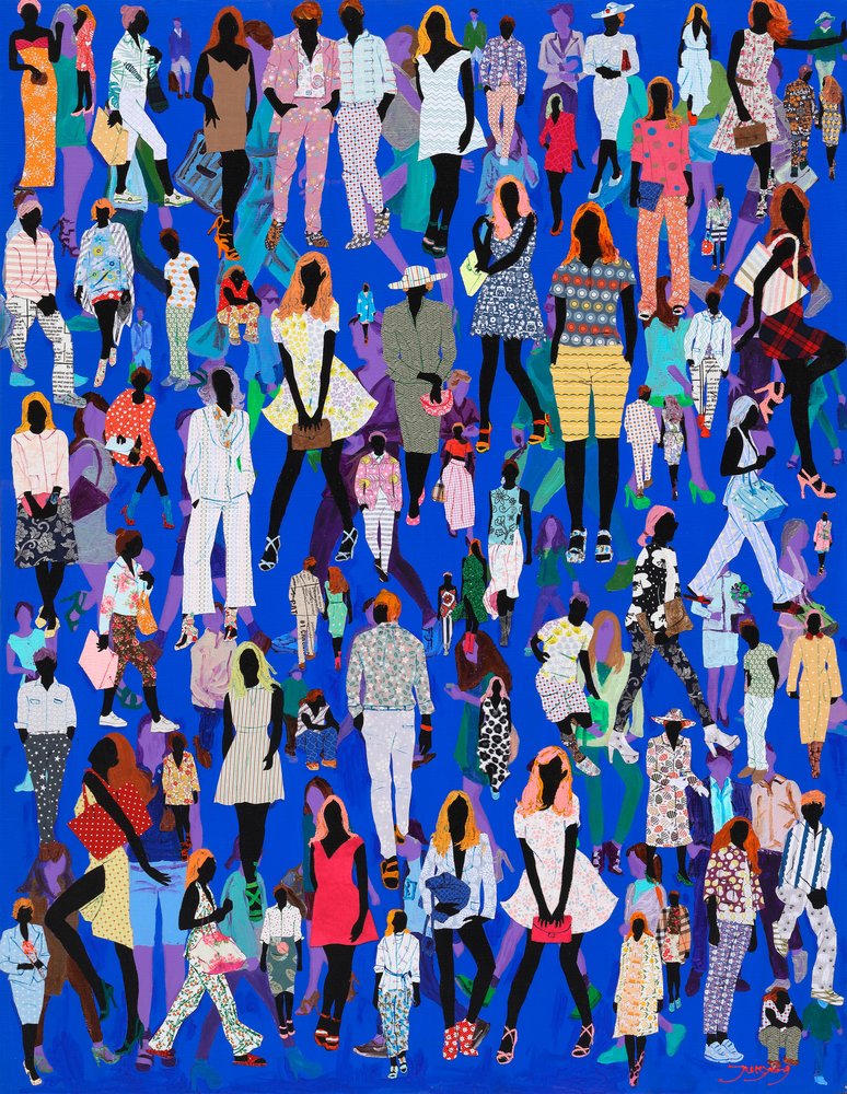 Colorful Fashion Crowd by Jukyong Park