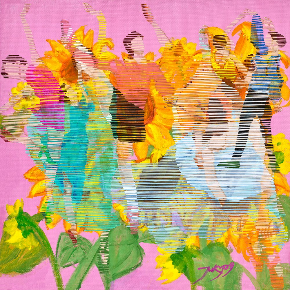 Dancing Sunflowers by Jukyong Park