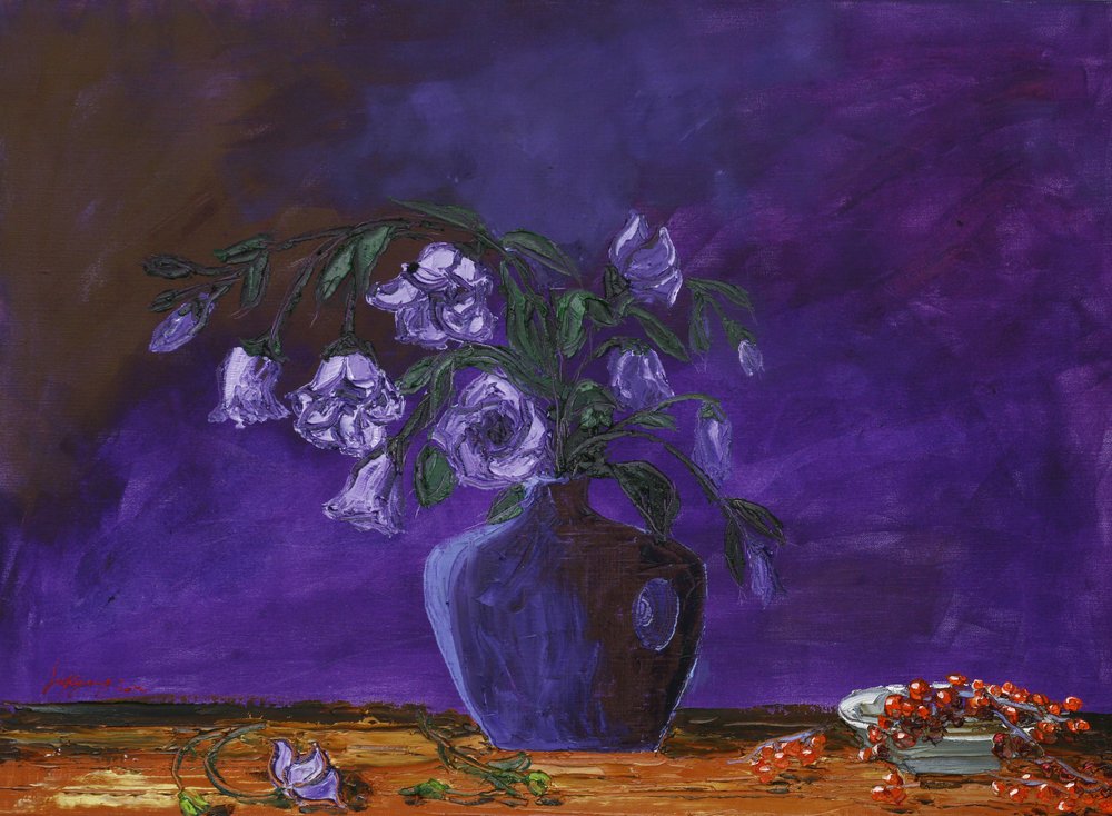 Deep Purple Still Life by Jukyong Park