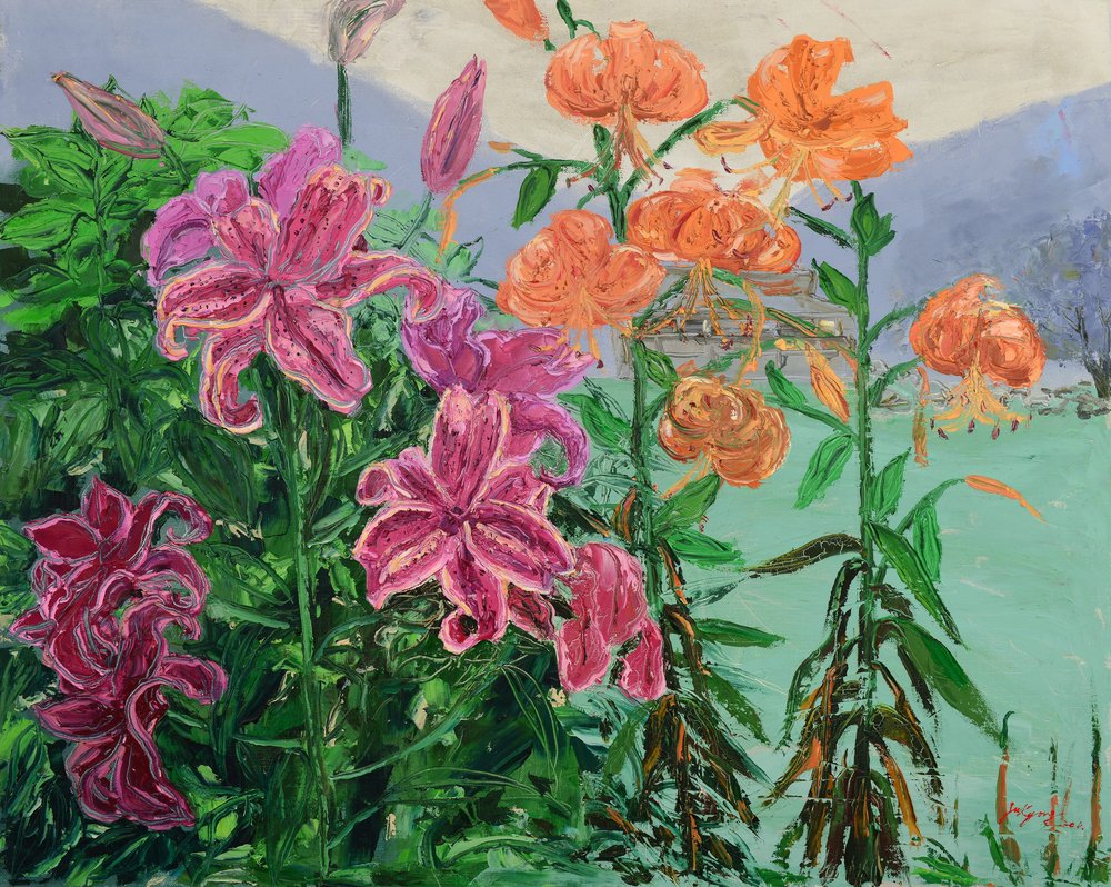 Pink Orange Garden Lilies by Jukyong Park