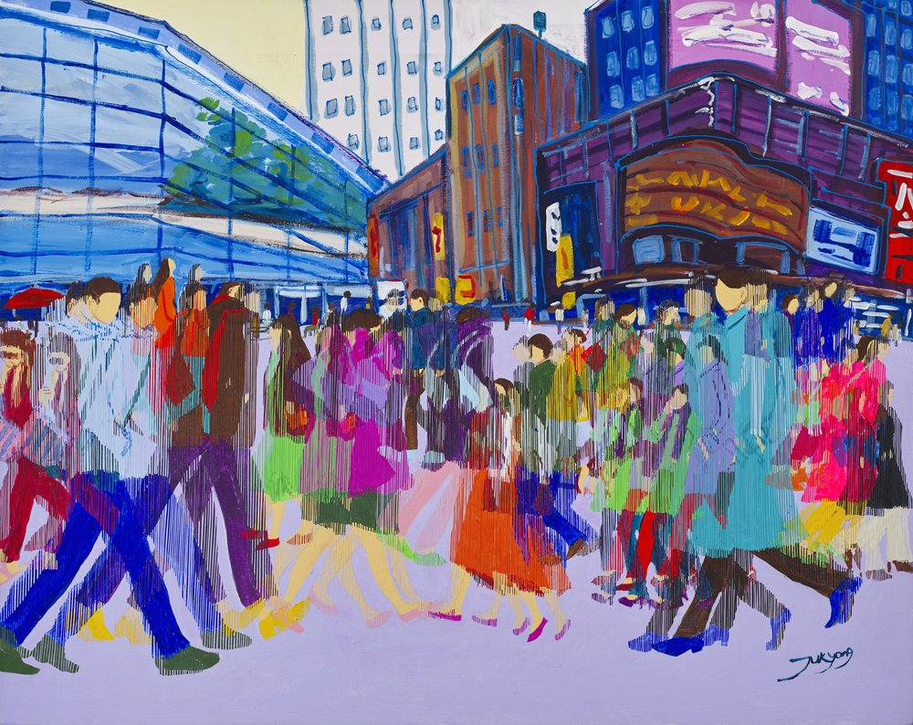 Vibrant City Crossroads by Jukyong Park