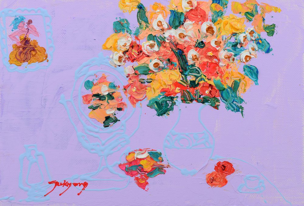Vibrant Floral Still Life by Jukyong Park