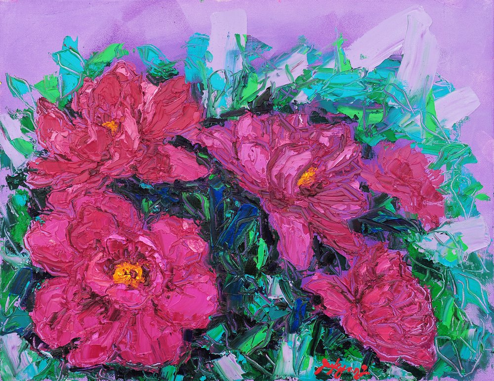 Vibrant Magenta Blooms by Jukyong Park