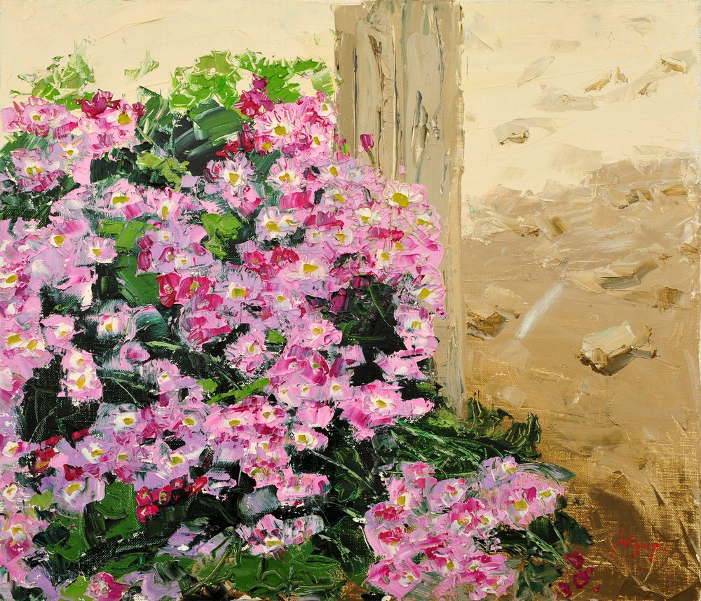 Vibrant Pink Garden by Jukyong Park