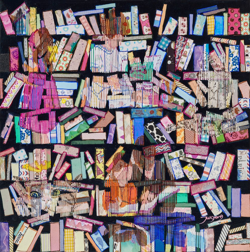 Whimsical Bookshelf Patterns by Jukyong Park