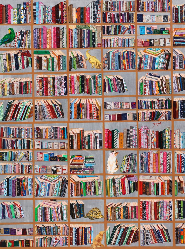 Whimsical Library Friends by Jukyong Park